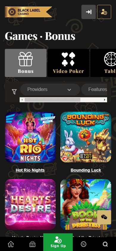 Black Label Casino Mobile