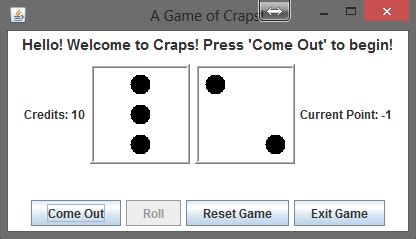 Craps Pt Java