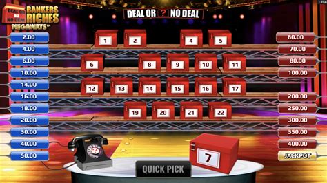 Deal Or No Deal Bankers Riches Megaways Betsul