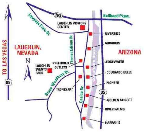Laughlin Nevada Casino Mapa