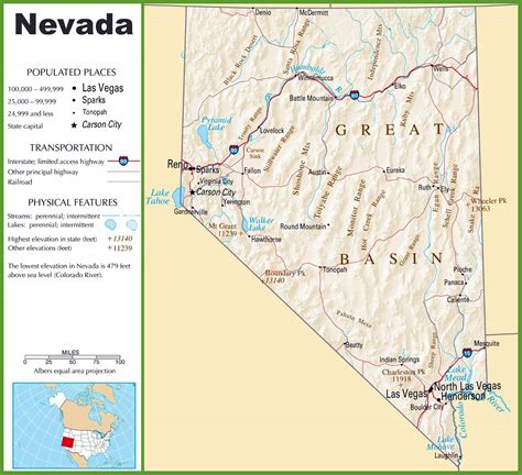O Cassino De Nevada Mapa