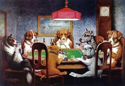 Pintura De Los Perros Jugando Poker
