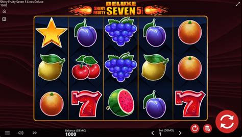 Play Shiny Fruity Seven Deluxe 5 Lines Slot