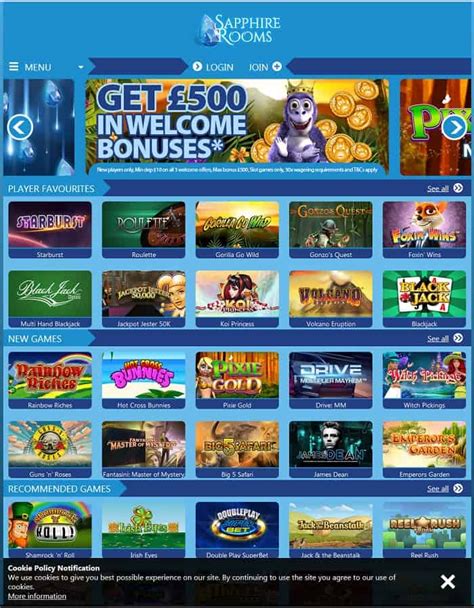 Sapphire Rooms Casino Review