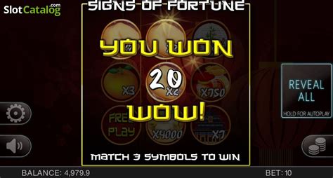 Slot Signs Of Fortune