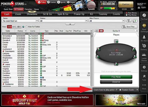 Video Bar Pokerstars